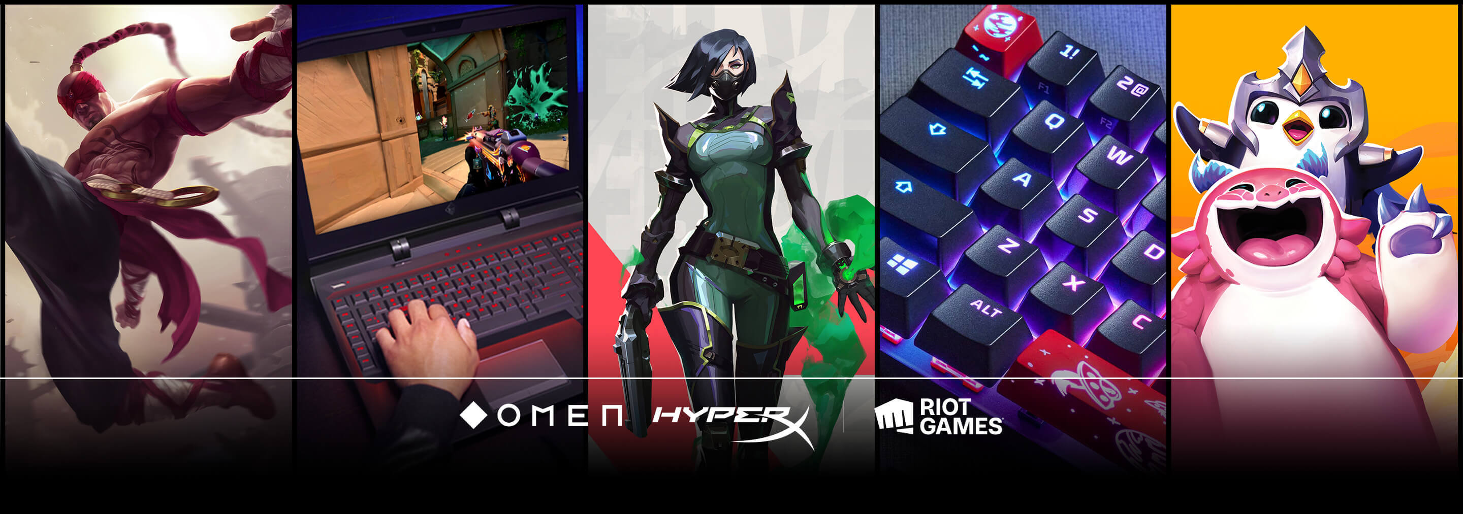 OMENとHyperXは、ライアットゲームズの公式テクノロジーパートナーです。